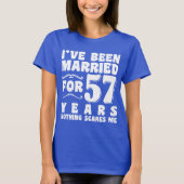 57年目の結婚記念日のプレゼント Tシャツ (正面)