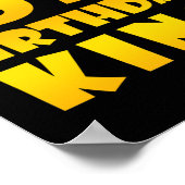 57歳の誕生日ギフト57歳の誕生日キング ポスター (角)