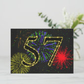 57歳の誕生日パーティーを招待する 招待状 (スタンド正面)