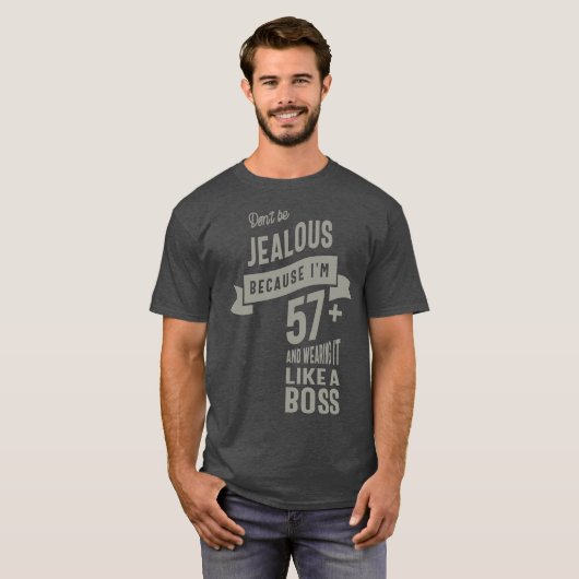 57歳の誕生日 Tシャツ (正面フル)