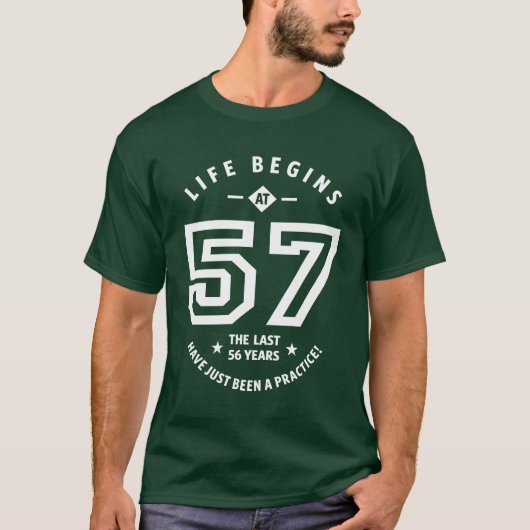 57歳の贈り物 | 57誕生日ギフトアイディア Tシャツ (正面)