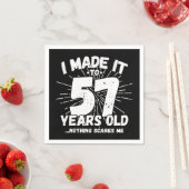 57歳皮肉ミームおもしろい57誕生日 スタンダードカクテルナプキン (インサイチュ)