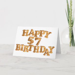 57番目の誕生日カード(クッキー愛好家の場合) カード