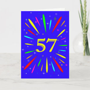 57番目の誕生日爆発カード カード