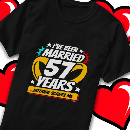 57結婚した年おもしろい57結婚周年 Tシャツ