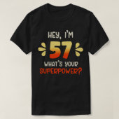 57誕生日3 Tシャツ (デザイン正面)