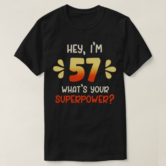 57誕生日3 Tシャツ (デザイン正面)