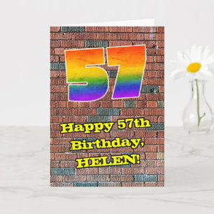 57誕生日:おもしろいグラフィティインスパイア – レボイン57 カード