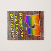 57誕生日:おもしろいグラフィティインスパイア – レボイン57 ジグソーパズル (横)