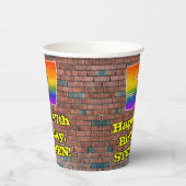 57誕生日:おもしろいグラフィティインスパイア – レボイン57 紙コップ (左)