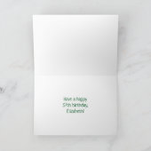 57誕生日:カラフル音楽シンボル&レインボー57 カード (内部)