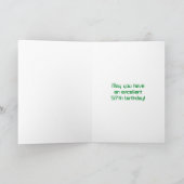 57誕生日：レッドデジタルクロックスタイル"57" +名前 カード (内部)