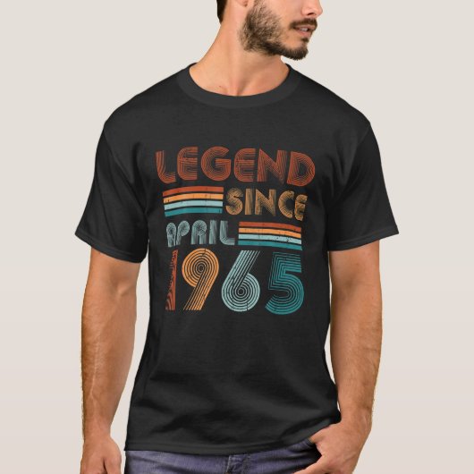 57誕生日、57歳の伝説が4月1日から Tシャツ (正面)