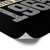 57誕生日sメンズヴィンテージ1965 57th ポスター (角)