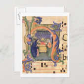 571 f.6rのイニシャル「H」を描いた ポストカード (正面/裏面)