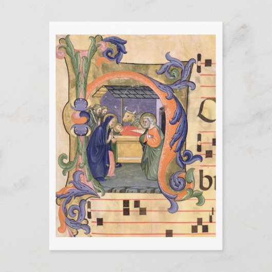 571 f.6rのイニシャル「H」を描いた ポストカード (正面)