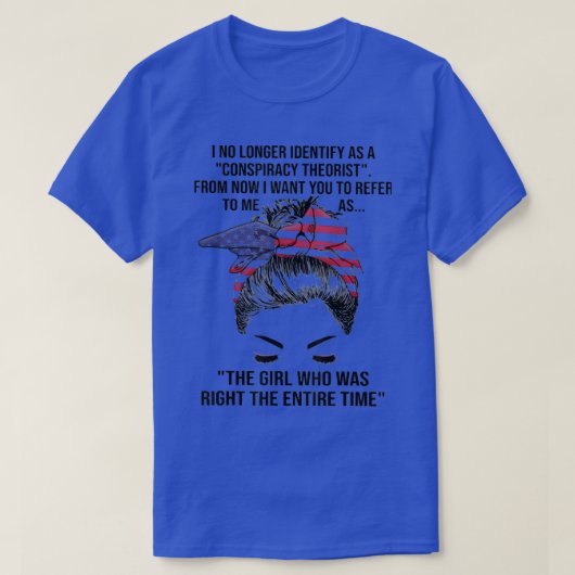 5761年の間ずっと正しかった少女 Tシャツ (デザイン正面)