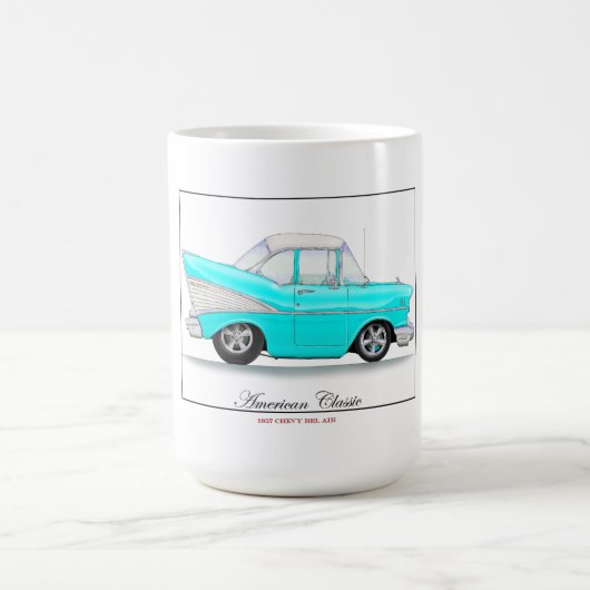 57 Chevyのマグ コーヒーマグカップ (中央)