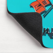 57 Chevyの燃料噴射装置のバッジのマウスパッド マウスパッド (コーナー)