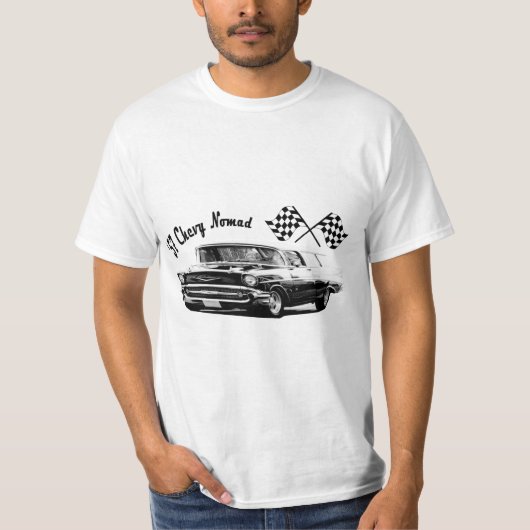 「57 Chevyの遊牧民 Tシャツ (正面)
