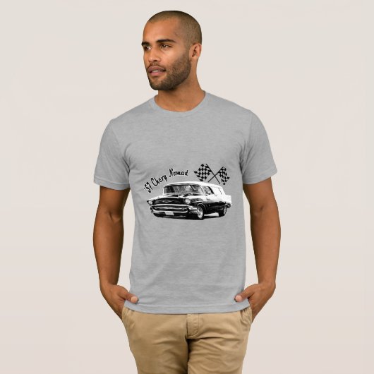 「57 Chevyの遊牧民 Tシャツ (正面フル)