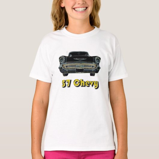 57 Chevy Bel Air KidのTシャツ Tシャツ (正面)