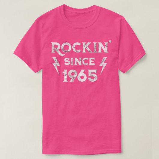 57 Year Old Classic Rock 1965 57th Birthday  Tシャツ (デザイン正面)