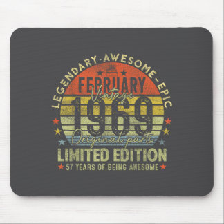 57th Birthday Legends February 1996 Vintage 57 Yea マウスパッド
