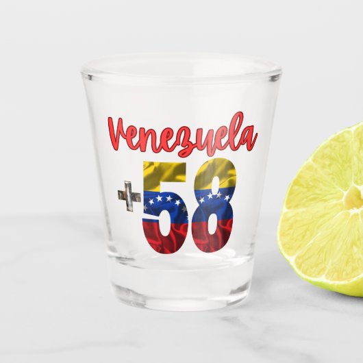 58ベネズエラプライド本場ベネズエラ根 ショットグラス (正面)