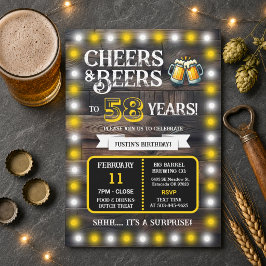 58周年を記念したビール工場のサプライズ　乾杯！ 招待状