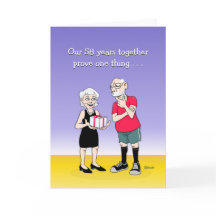 58周年記念結婚グリーティングカード