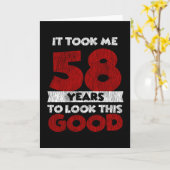 58歳の日は良い58誕生日に見えた カード (黄色い花)