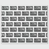 58歳の誕生日オドメーター ラッピングペーパー (フラット)