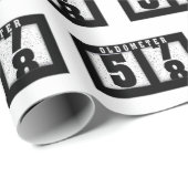 58歳の誕生日オドメーター ラッピングペーパー (ロールコーナー)