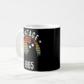 58歳の誕生日ヴィンテージ1965年58歳 コーヒーマグカップ (正面左)