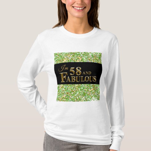 58歳の誕生日 Tシャツ (正面)