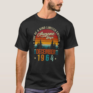 58歳ヴィンテージ1964年12月誕生日 Tシャツ
