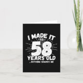 58歳皮肉ミームおもしろい58誕生日 カード (正面)