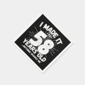 58歳皮肉ミームおもしろい58誕生日 スタンダードカクテルナプキン (角)