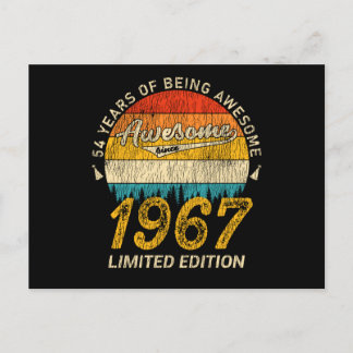 58歳1967年レトロ58素晴らし番目の誕生日 ポストカード
