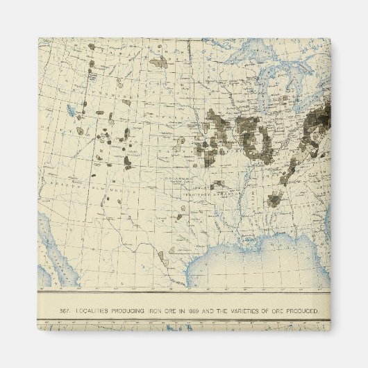 58石炭1890、鉄鉱石1889 マグネット (正面)