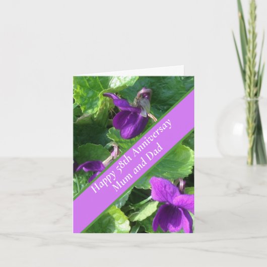 58結婚周年記念 カード (正面)