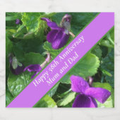 58結婚周年記念 スパークリングワインラベル (シングルラベル)