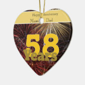 58結婚周年記念 セラミックオーナメント (左)