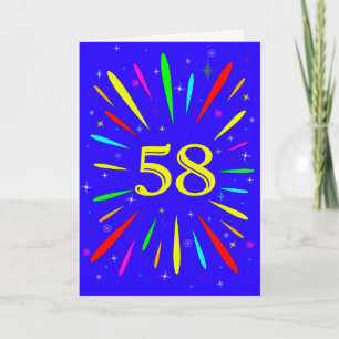 58誕生日爆破カード カード