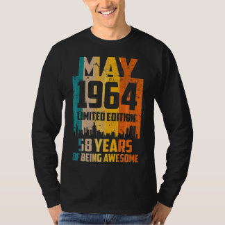58誕生日1964年素晴らし5月以来58年 Tシャツ