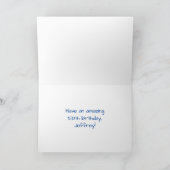 58誕生日:おもしろい、お祝カラフルい花火 カード (内部)