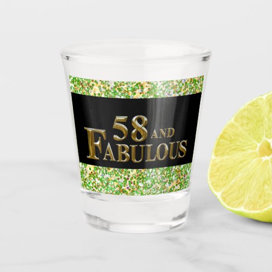 58誕生日 ショットグラス (正面)