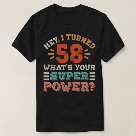 58誕生日 Tシャツ (デザイン正面)