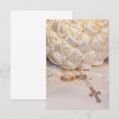 5807-リングとクロスの花束 招待状 (正面/裏面)